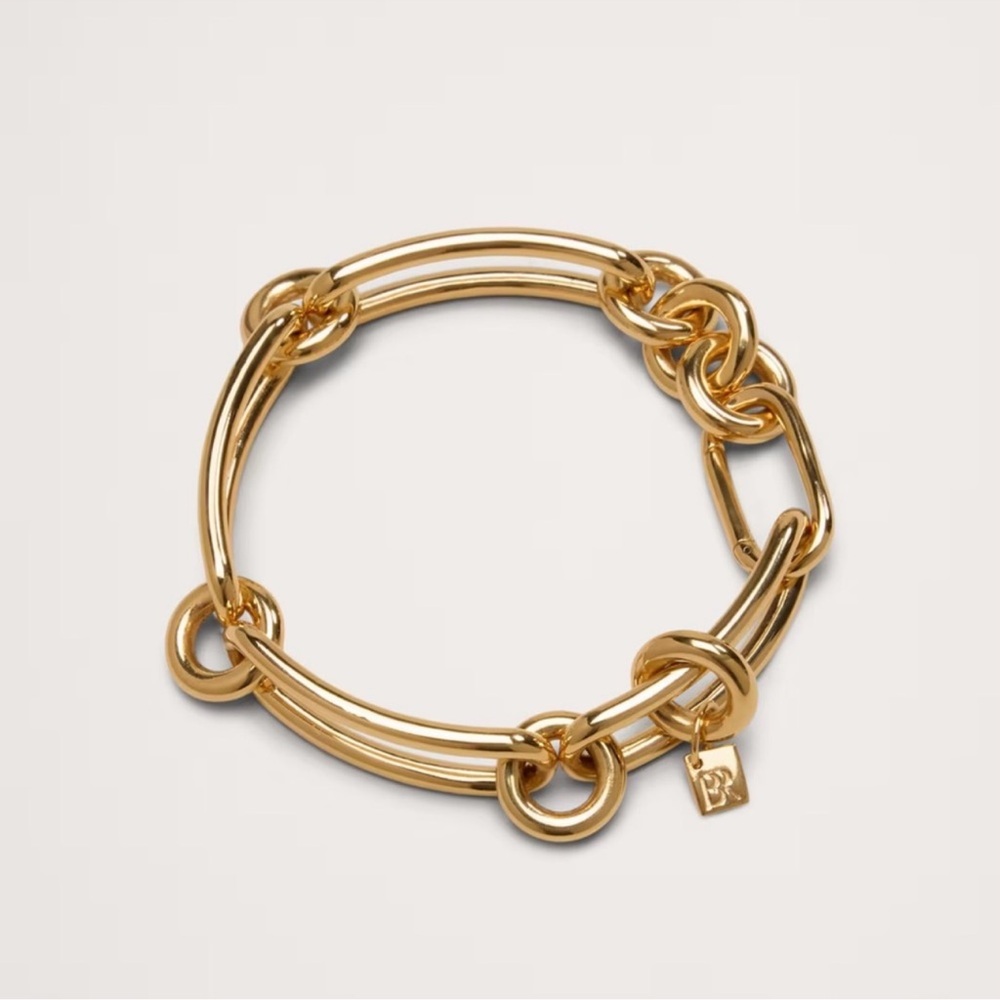 Banana Republic Jackson bracelet in 14 k gold or sterling silver plated